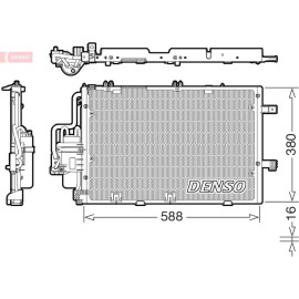 DENSO Kondensator, Klimaanlage DCN20027