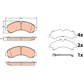 Bremsklötze VA GDB3645