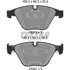 Bremsbelagsatz Bmw S. 1/3 Coupe 3.0-4.4 07-13 2331207