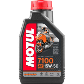 Motul 7100 Road / Off Road /Adventure / V-Twin 4T MA2 15W-50 1 Liter 104298