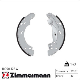 ZIMMERMANN Bremsbacken 10990.128.4