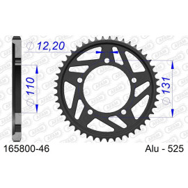 AFAM Kettenrad ALU 46 Zähne 165800-46