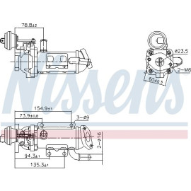 Nissens AGR-Kühler 989289 Nissens AGR-Kühler 989289
