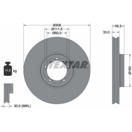 Bremsscheibe Ford P. Tourneo/Transit 2.0-2.2 Tdci 12 92273003 Bremsscheibe Ford P. Tourneo/Transit 2.0-2.2 Tdci 12 92273003