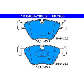 Bremsbelagsatz Bmw S. 3 (E36) 3.0-3.2 94-07/Z4 3.2 06-09 13.0460-7185.2