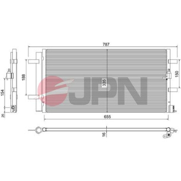 60C9080-JPN JPN Kondensator Klimaanlage 60C9080-JPN 60C9080-JPN JPN Kondensator Klimaanlage 60C9080-JPN