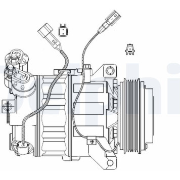 CS20482 Delphi Kompressor CS20482 CS20482 Delphi Kompressor CS20482