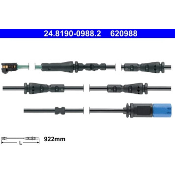 ATE Bremsbelagverschleißsensor 24.8190-0988.2 ATE Bremsbelagverschleißsensor 24.8190-0988.2