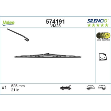 574191 Valeo Scheibenwischer 574191 - Silencio Performance 574191 Valeo Scheibenwischer 574191 - Silencio Performance