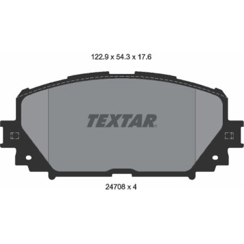 2470801 Textar Bremsbelagsatz 2470801 2470801 Textar Bremsbelagsatz 2470801