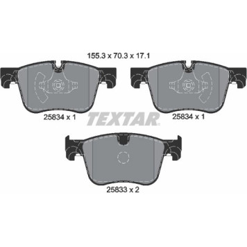 2583401 Textar Bremsbelagsatz 2583401