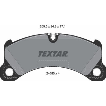 2468501 Textar Bremsbelagsatz 2468501 2468501 Textar Bremsbelagsatz 2468501