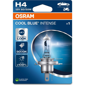 H4 12V 60/55W P43t Cool Blue INTENSE NextGen 5000K 1 Stück H4 12V 60/55W P43t Cool Blue INTENSE NextGen 5000K 1 Stück