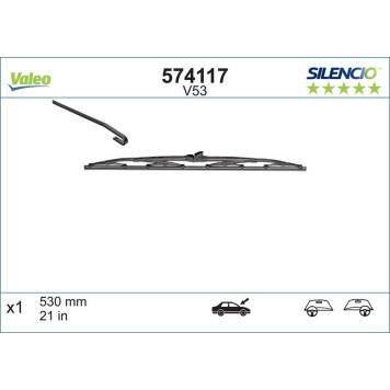 574117 Valeo Scheibenwischer 574117 - Silencio Standard 574117 Valeo Scheibenwischer 574117 - Silencio Standard