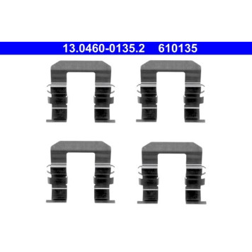 ATE Zubehörsatz Bremsbeläge 13.0460-0135.2 ATE Zubehörsatz Bremsbeläge 13.0460-0135.2