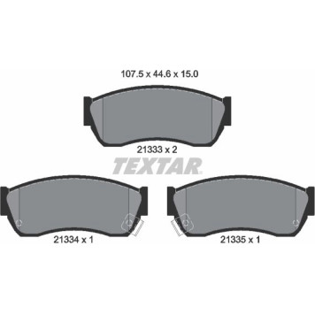 2133301 Textar Bremsbelagsatz 2133301 – Sumitomo 2133301 Textar Bremsbelagsatz 2133301 – Sumitomo