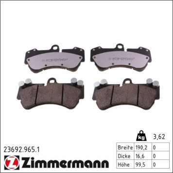23692.965.1 ZIMMERMANN Bremsbeläge 23692.965.1 23692.965.1 ZIMMERMANN Bremsbeläge 23692.965.1