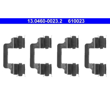 ATE Zubehörsatz Bremsbeläge 13.0460-0023.2 ATE Zubehörsatz Bremsbeläge 13.0460-0023.2