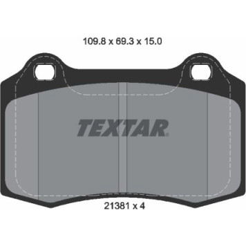 2138102 Textar Bremsbelagsatz 2138102 2138102 Textar Bremsbelagsatz 2138102