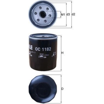 OC 1182 MAHLE Ölfilter OC 1182, Anschraubfilter, Höhe 94 mm – u. a. für Mazda 6 Kombi (GJ, GL), Cx-5 (KF), 6 Hatchback (GH) – OE Nummer LF05-14-302A - l OC 1182 MAHLE Ölfilter OC 1182, Anschraubfilter, Höhe 94 mm – u. a. für Mazda 6 Kombi (GJ, GL), Cx-5 (KF), 6 Hatchback (GH) – OE Nummer LF05-14-302A - l