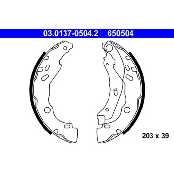 03.0137-0504.2 ATE Bremsbackensatz 03.0137-0504.2 03.0137-0504.2 ATE Bremsbackensatz 03.0137-0504.2
