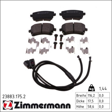 23883.175.2 ZIMMERMANN Bremsbeläge 23883.175.2 23883.175.2 ZIMMERMANN Bremsbeläge 23883.175.2