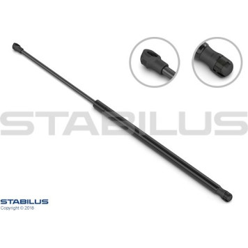 24099 Stabilus Gasdruckfeder (Gasfeder), Heckklappendämpfer, 600 N, 287 mm - 24099