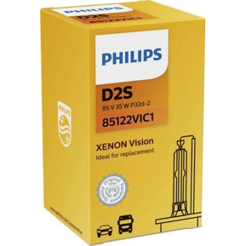 85122VIC1 PHILIPS D2S Xenon-Brenner Vision 85 V 35 W P32d-2, 1 Stück - 85122VIC1 - l