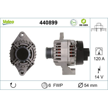 440899 Valeo Lichtmaschine 440899 440899 Valeo Lichtmaschine 440899