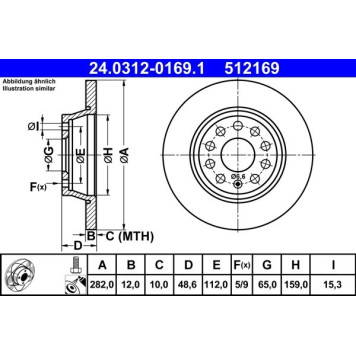 24.0312-0169.1 ATE Bremsscheibe VW Hinterachse Cc/Eos/Golf/Jetta/Passat/Tiguan 05- PowerDisc 24.0312-0169.1 24.0312-0169.1 ATE Bremsscheibe VW Hinterachse Cc/Eos/Golf/Jetta/Passat/Tiguan 05- PowerDisc 24.0312-0169.1