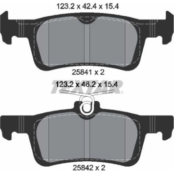 2584101 Textar Bremsbelagsatz 2584101 – für 249 mm Bremsscheiben 2584101 Textar Bremsbelagsatz 2584101 – für 249 mm Bremsscheiben