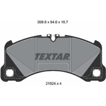 2152401 Textar Bremsbelagsatz 2152401 2152401 Textar Bremsbelagsatz 2152401
