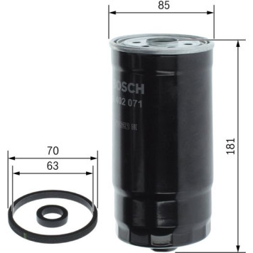 F 026 402 071 Bosch Kraftstofffilter F 026 402 071 F 026 402 071 Bosch Kraftstofffilter F 026 402 071