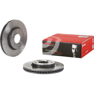 09.9574.4X Brembo Xtra Bremsscheibe Vorderachse, Ø 280 × 26 mm, gelocht, innenbelüftet, UV-beschichtet – 09.9574.4X 09.9574.4X Brembo Xtra Bremsscheibe Vorderachse, Ø 280 × 26 mm, gelocht, innenbelüftet, UV-beschichtet – 09.9574.4X