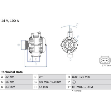 0 986 044 010 Bosch Lichtmaschine 0 986 044 010 0 986 044 010 Bosch Lichtmaschine 0 986 044 010