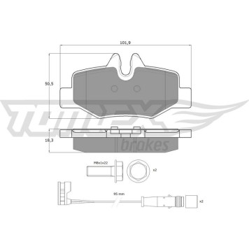 TX 15-13 TOMEX brakes Bremsbelagsatz, Scheibenbremse TX 15-13 TX 15-13 TOMEX brakes Bremsbelagsatz, Scheibenbremse TX 15-13