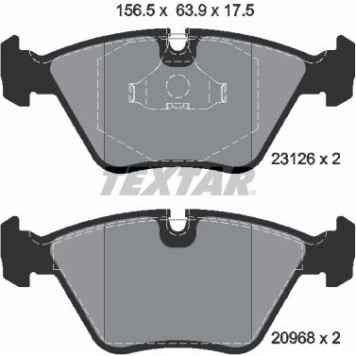 2312601 Textar Bremsbelagsatz 2312601