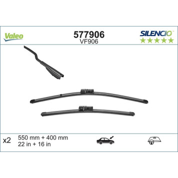 577906 Valeo VM906 Silencio X.TRM Wischer 577906