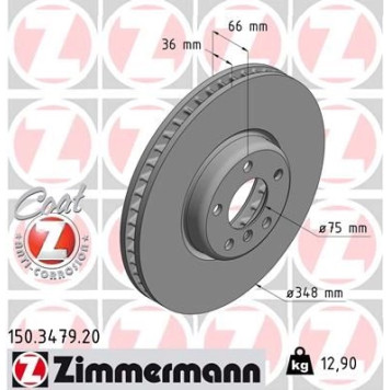 Zimmermann Bremsscheibe Vorderachse rechts 150.3479.20 Zimmermann Bremsscheibe Vorderachse rechts 150.3479.20