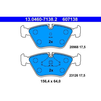 13.0460-7138.2 ATE Bremsbelagsatz 13.0460-7138.2 13.0460-7138.2 ATE Bremsbelagsatz 13.0460-7138.2