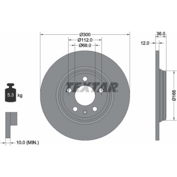 92282803 Textar Bremsscheibe 92282803 92282803 Textar Bremsscheibe 92282803