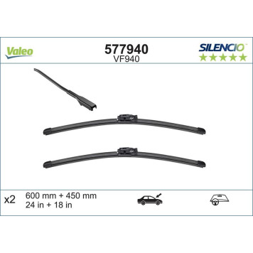 577940 Valeo VM940 Silencio X-Trm LHD 577940 577940 Valeo VM940 Silencio X-Trm LHD 577940