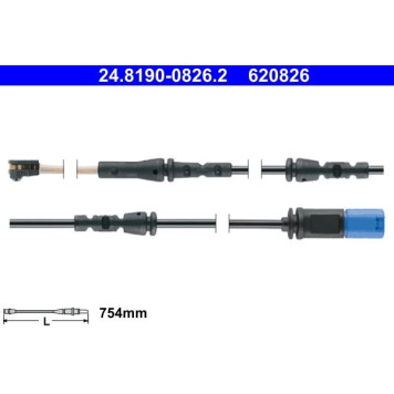 ATE Bremsbelagverschleißsensor 24.8190-0826.2 ATE Bremsbelagverschleißsensor 24.8190-0826.2