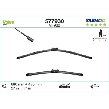 577930 Valeo VM930 Silencio X-Trm LHD 577930 577930 Valeo VM930 Silencio X-Trm LHD 577930