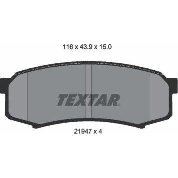 2194701 Textar Bremsbelagsatz 2194701 2194701 Textar Bremsbelagsatz 2194701