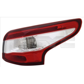 11-14561-06-2 TYC Heckleuchte außen rechts LED ohne Lampenträger, rot/weiß 11-14561-06-2 OE Nummer 26550-4EA0A - l