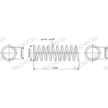 Monroe Fahrwerksfeder SP2344 Monroe Fahrwerksfeder SP2344