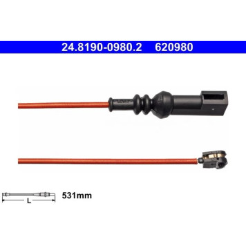 24.8190-0980.2 ATE Bremsbelagverschleißsensor 24.8190-0980.2 24.8190-0980.2 ATE Bremsbelagverschleißsensor 24.8190-0980.2
