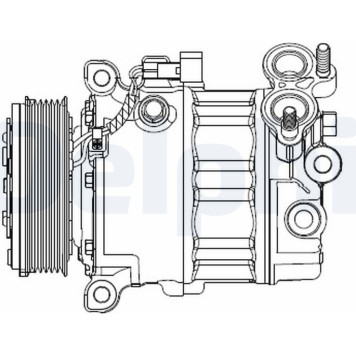 CS20512 Delphi Kompressor CS20512 CS20512 Delphi Kompressor CS20512