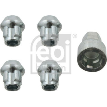 27057 febi bilstein 27057 Radsicherungsmutternsatz – M12 x 1,5, Kegelbund, SW 17/19 mm, Höhe 26,0 mm 27057 febi bilstein 27057 Radsicherungsmutternsatz – M12 x 1,5, Kegelbund, SW 17/19 mm, Höhe 26,0 mm